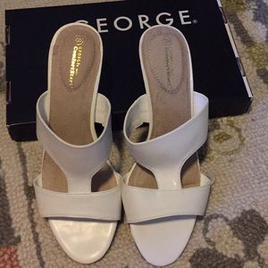 White slip in heels 8